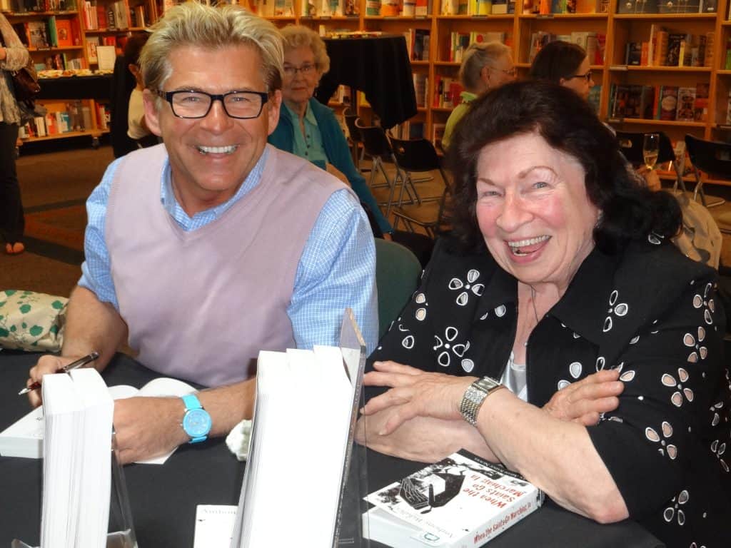 Getting ready to start the first signing with my mom at my side. Several people actually asked her to sign the book too - she loved it!