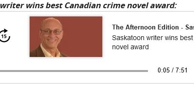 CBC Radio The Afternoon Edition with Garth Materie: Interviews Anthony Bidulka about his Best Crime Novel of 2023, Going to Beautiful